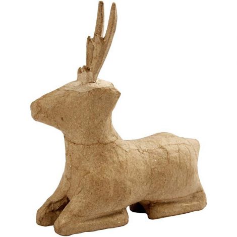Jelonek leżący z papier-mache Creativ 18cm